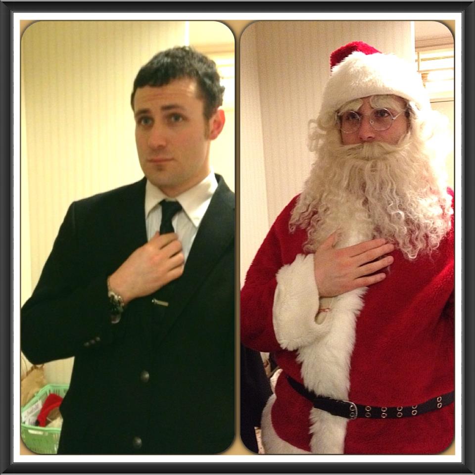 サンタ衣装のビフォーアフター写真