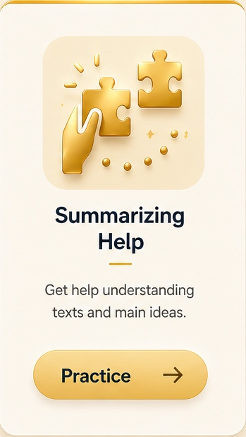 Summarizing practice. Summarize passages and check copying limits.